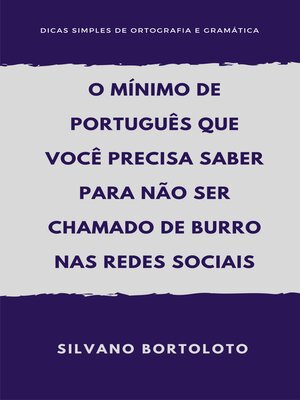 cover image of O mínimo de português que você precisa saber para não ser chamado de burro nas redes sociais
